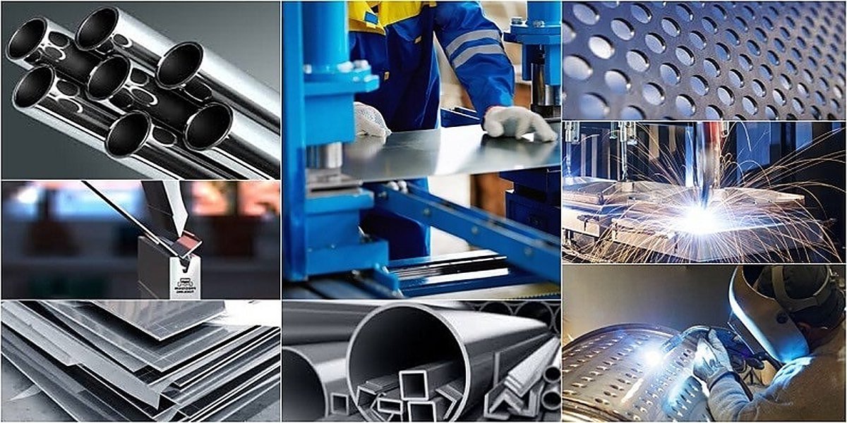 Stainless steel fabrication processes — SS pipe and tube stock, sheet bending, perforated sheet, plasma cutting and TIG welding